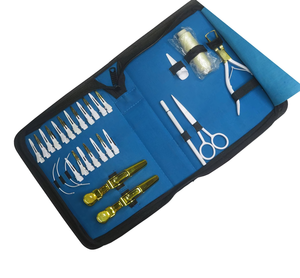 Kit d'outils professionnels pour extensions de cheveux et micro-anneaux, en couleur unie unique, design personnalisé, logo personnalisé - Product Image 4