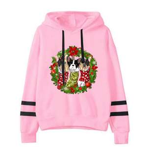 Sudadera CON CAPUCHA DE Navidad para hombre adulto de diseño único 100% algodón ligero y duradero bordado Puff estampado para invierno - Product Image 2