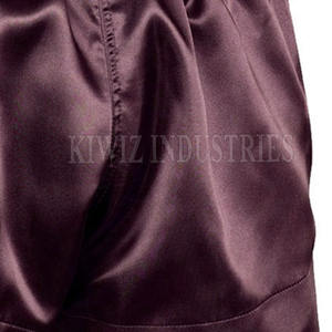 2024 nouveauté hommes Muay Thai Satin Shorts qualité supérieure vêtements doux pour la lutte et la lutte motif solide avec Logos - Product Image 4