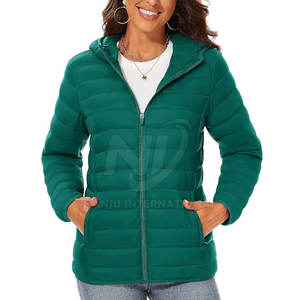 <b>Waterproof</b> Outdoor Use Women Puffer Jacket Wholesale Custom Logo Polyester Made Women Puffer Jacket - Product Image 2