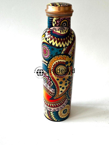 Deluxe pure copper bottle crafted for homes ayurveda inspired hydration solution exclusive handmade eco Tradebyd - Product Image 2