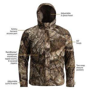 Vêtements d'extérieur avec veste en polyester imprimée, utilisée pour la chasse, logo personnalisé, veste de camouflage d'hiver pour homme, chauffée et chaude - Product Image 3