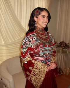 ชุดเดรส Afghan kuchi สำหรับงานแต่งงานของผู้หญิงชุดเดรสสไตล์เรียบง่ายมีซิปตกแต่งด้วย - Product Image 5