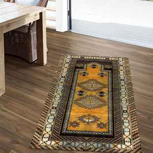 Tapis au design vintage, Tapis de prière au design vintage, Tapis islamiques, Tapis cadeaux musulmans, Tapis doux non tissé - Product Image 3