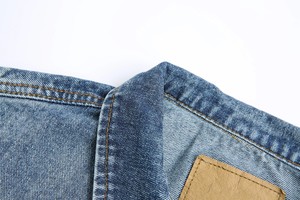 Gilet rétro décontracté en coton denim bleu pour hommes coupe ajustée gilet de couleur unie automne confortable respirant coupe-vent bouton unique - Product Image 5