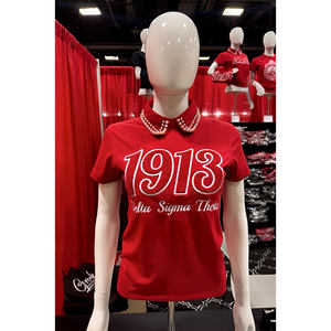 T-shirt rouge de luxe à épaules tombantes avec col en O pour hommes-100% coton respirant et séchage rapide - Product Image 4