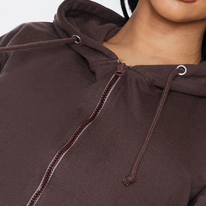 Fashion Cotton Women Clothing Sexy Custom Street Wear Customs Logo Close Bottom Crop <b>Top</b> Hoodie 2026 - Product Image 5