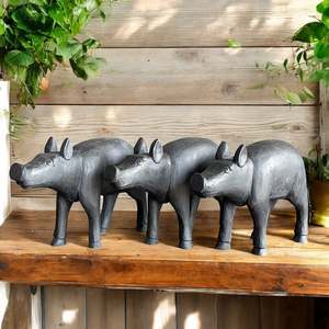 Style artisanal de cochon en bois rustique - Product Image 2