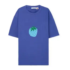 2024 Großhandel niedriges MOQ individuelles Logo T-Shirt kurze Ärmel atmungsaktiv 100% Baumwolle Sommer bestickt Übergröße Rundhalsausschnitt Damen-T-Shirt