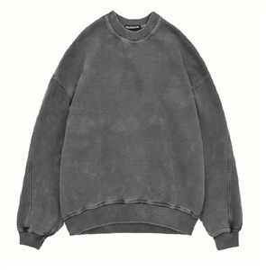 OEM Vintage Sportswear Pullover Stone Acid Wash Heavyweight Sweatsuit y pantalones de chándal Jogger Set Hombres Unisex 2026 - Product Image 2