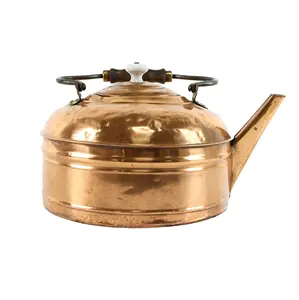 Farmhouse Vintage Copper & Brass Tea or Hot Water Kettle