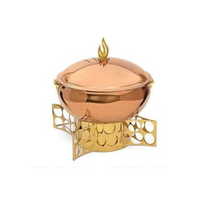 Équipement de restauration de fête de mariage de luxe chauffe-plats chauffe-plats avec support de brûleur présentoir d'aliments chauds chauffe-plats - Product Image 3