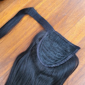 Cola de caballo Cabello humano 8 pulgadas a 32 pulgadas Cabello vietnamita crudo Proveedores al por mayor Suelta Onda profunda Color negro 100% Cabello virgen - Product Image 3