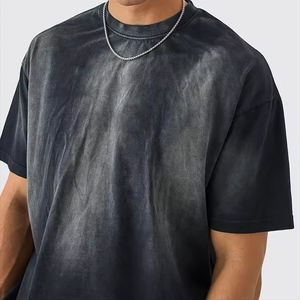 2024 été personnalisé imprimé 100% coton lourd à manches courtes T-shirts hommes 100% coton T-shirt pour hommes coupe ample imprimé - Product Image 4
