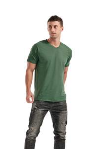 Camisetas de Hombre de Alta Calidad 100% Algodón con Cuello en V, Ecológicas, de Secado Rápido, Transpirables, Personalizables, al por Mayor - Product Image 4