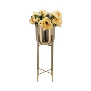 Más vendidos acabado dorado aluminio Metal sala de estar Hogar y jardín decoración florero boda fiesta maceta - Product Image 4