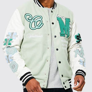2025 venta al por mayor hombres Varsity chaquetas Letterman chaquetas personalizadas béisbol Letterman Collage Varsity chaqueta - Product Image 2