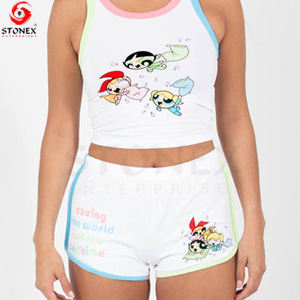 Short de course 100% coton fluide pour femmes, short de sport respirant avec fermeture à la taille élastique, tenue décontracté - Product Image 5