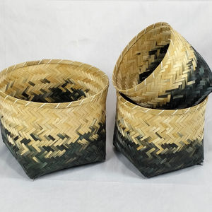 Panier alimentaire en bambou de Style coloré, linge, nourriture, fruits, vêtements, décor, maison, Restaurant, hôtel - Product Image 1