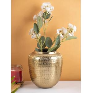 Vase en métal de fer de conception moderne faite à la main poli brillant avec la finition antique mariage décor à la maison article décoratif intérieur de table - Product Image 6