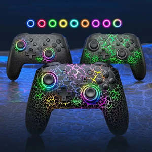 คอนโทรลเลอร์ไร้สาย Pro RGB สำหรับ Nintendo Switch OLED จอยสติ๊กเกม คอนโทรลเลอร์เกมสำหรับพีซี ใช้งานร่วมกับ Switch OLED ได้ - Product Image 1