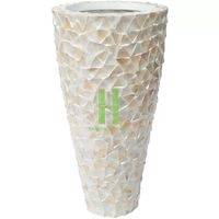 Vase en nacre de haute qualité pour la décoration de fleurs Variété de design OEM moderne dans l'usine artisanale HNH à la main