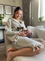 Serviette turque à pompon de qualité supérieure 100% coton femme peignoir fabriqué en Turkiye