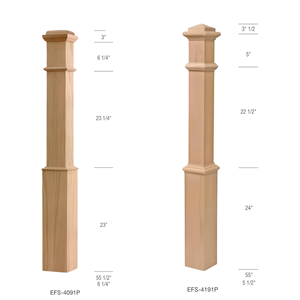 Durable tradicional 4091P arce duro FSC certificado madera maciza para escalera Interior Exterior tapa de pirámide plana Newels nuevo diseño - Product Image 1