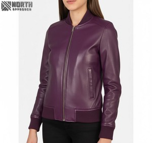 Prix raisonnable dernière conception meilleure qualité personnalisé mouton Nappa corps en cuir manches Letterman Varsity vestes pour femmes dames - Product Image 1