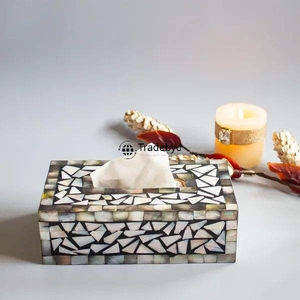 Porta Caja de Pañuelos de Papel de Primera Calidad con Diseño Floral y Grabado para Decoración Moderna del Hogar y la Oficina Tradebyd - Product Image 3