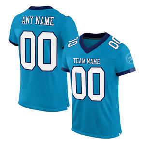 เสื้อฟุตบอลย้อนยุคสีน้ำเงินลายเสือดำแบบยูนิเซ็กส์ ระบายอากาศได้ดี ไซส์พลัส - Product Image 2