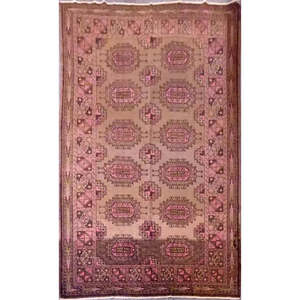 Tapis de Peshawar et de Khotan noué à la main, unique en son genre, 8'9 x 5'7 Pes_Kho_281 - Product Image 1