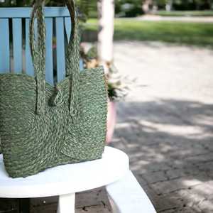 กระเป๋าถือผู้หญิงทำมืออเนกประสงค์ลายหญ้าทะเลทำด้วยมือเป็นมิตรต่อสิ่งแวดล้อม - Product Image 2