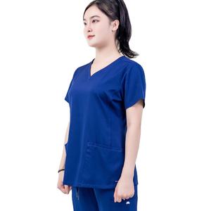 Uniforme d'infirmière Scrubs médicaux Chemise de bonne qualité Boîte en carton de coton confortable Fabriqué au Vietnam Fabricant - Product Image 1