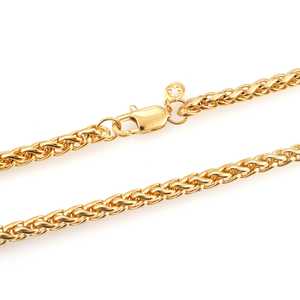 ลูกปัดทองคำ 14K ลายข้าวสาลีขนาด 5 มม. สไตล์คลาสสิกสำหรับของขวัญ งานเลี้ยง งานฉลองครบรอบ ประดับเพชรและไข่มุก ทำจากโลหะผสมทองแดงเป็นหลัก - Product Image 5