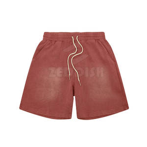 Service OEM Vente en gros Meilleur design Short délavé à l'acide Short délavé à l'acide de couleur unie léger - Product Image 1