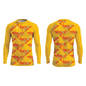 Tissu unisexe à manches longues en coton polyester 220g à séchage rapide pour haut d'entraînement de surf en salle de sport - Product Image 3