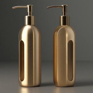 Distributeur de savon en laiton massif, design moderne et luxueux, construction écologique et durable, personnalisable pour salles de bain d'inspiration antique - Product Image 4