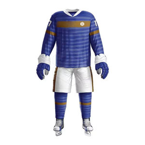 Uniforme de hockey sur glace 100% polyester Ensembles d'équipe personnalisés Maillot de sport de haute qualité avec logo personnalisé et design respirant - Product Image 2