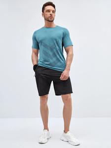 2023 Top Trending Camiseta para hombre hecha a medida Alta calidad 100% Algodón Nuevo estilo con patrón de leopardo en tela vaquera - Product Image 6