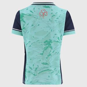 เสื้อฟุตบอลผ้าโพลีเอสเตอร์ชุดเล่นฟุตบอล GAA ชุดเล่นฟุตบอลผ้าโพลีเอสเตอร์100% ชุดเสื้อผ้าชั้นนำดีไซน์สีพื้นมีบริการ OEM - Product Image 2