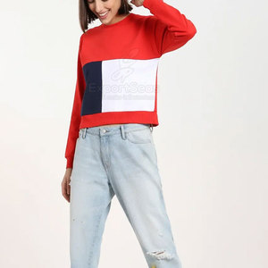 Manches longues femmes sweats surdimensionnés respirant femmes sweats coton Polyester femmes sweats - Product Image 5