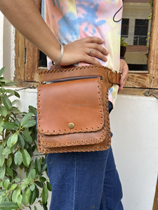 Riñonera de cuero auténtico para hombre y mujer, cinturón de viaje multiusos, con bolsillo para la cadera, elegante - Product Image 4