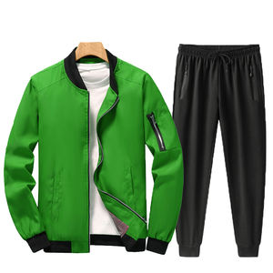 Conjunto Deportivo de Dos Piezas con Capucha, Personalizable con Logotipo, de Poliéster/Algodón, Secado Rápido, Cremallera Completa, Informal, para Gimnasio - Product Image 6