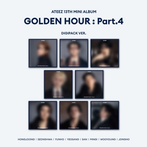 ATEEZ [GOLDEN HOUR PART.4] ซีดี ดิจิแพ็ค (เพลงป๊อปเกาหลี วัสดุกระดาษและพลาสติก สำหรับทุกวัย พร้อมโฟโต้การ์ดและโปสเตอร์พับ) - Product Image 1