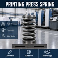 Ressort de compression en acier à impression personnalisée pour système de pression à rouleaux