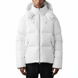 Chaqueta Acolchada Ligera de Invierno para Hombre |   Cuello con Capucha Impermeable y Cortavientos con Aislamiento Térmico Superior y Logotipo Frontal - Product Image 2