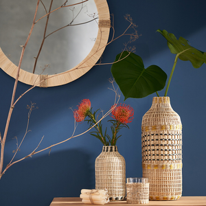 Vase en jonc de mer pour table Fabriqué au Vietnam Matériau écologique pour la décoration intérieure et la décoration de la vaisselle En gros - Product Image 4