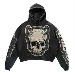 100% algodón hombres sudadera pulóver Sudadera con capucha manga larga forro polar suave cómodo OEM logotipo personalizado soporte - Product Image 1