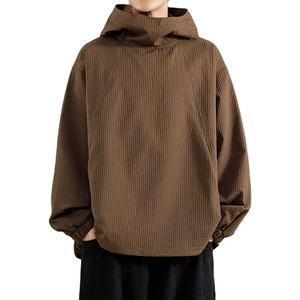 Men's Hooded Sweatshirt Solid Color Unisex Casual Pullover Fashion Loose Comfort Relaxed Top Regular Wrinkle Resistant Hoodie - Product Image 1